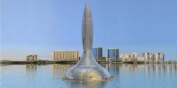 Фото Плавающая башня в Дубае