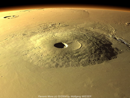 Фото Гора Павлина на Марсе
