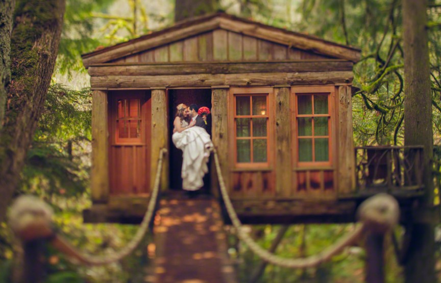 Фото Свадьба в доме на дереве