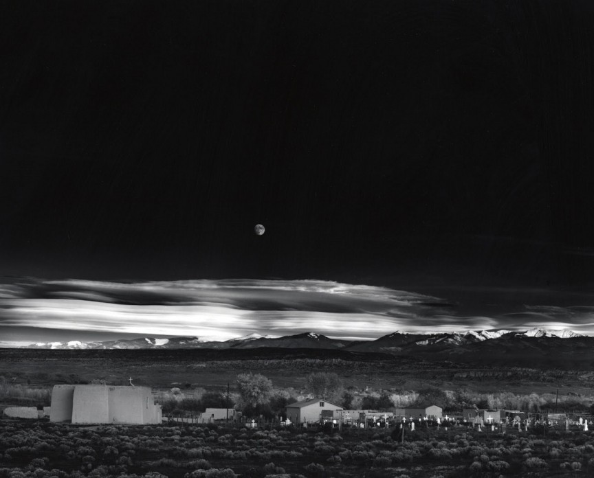 Фото Восход Луны над г. Эрнандес, Нью-Мексико