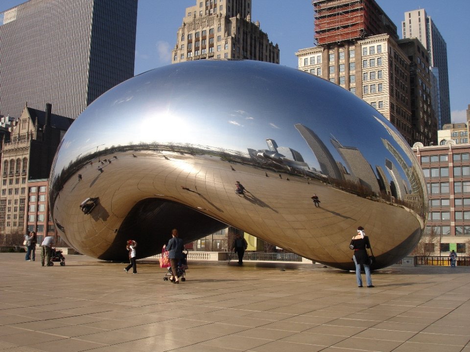 Фото Скульптура Cloud Gate в Чикаго