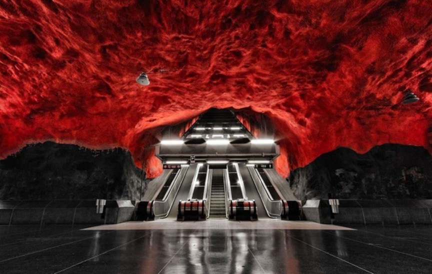 Фото Станция метро в Стокгольме