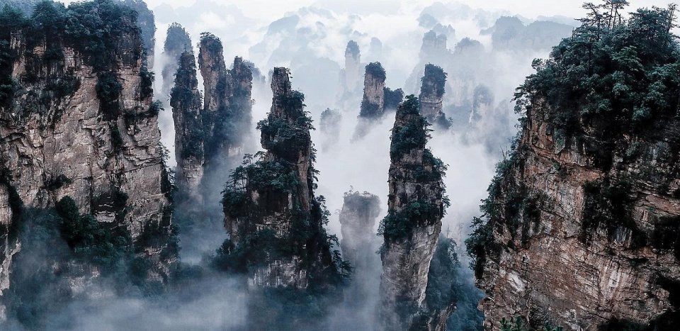 Фото Горы Тяньцзи в Китае