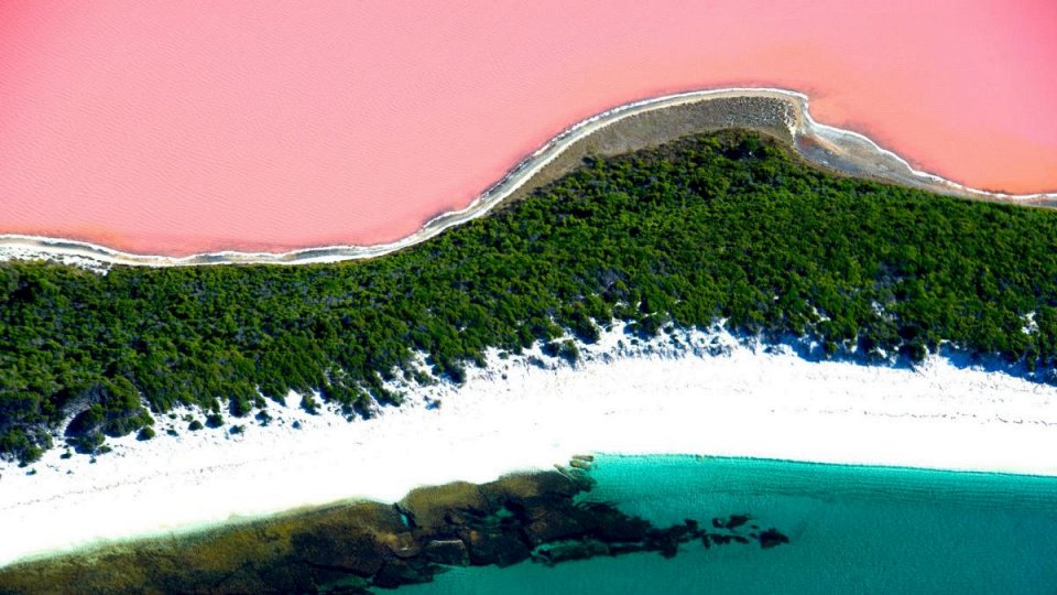 Фото Розовое озеро в Австралии